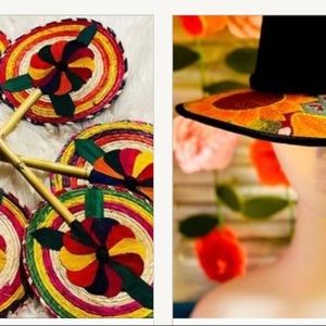 Mexican Straw And sombrero